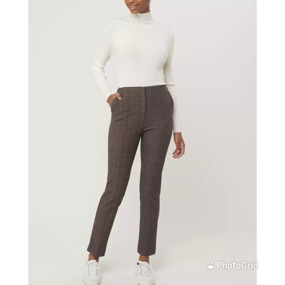 LOFT Plaid Slim Pants Sz 14 $89.50 NWT! - Picture 2 of 9